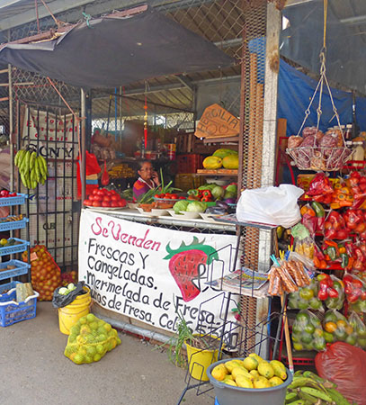 Small fruit and vegetable market