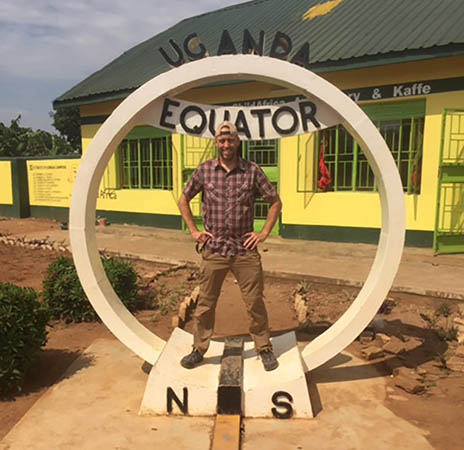 On the equator in Uganda