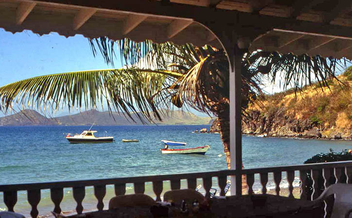 Open air bar on Nevis, West Indies