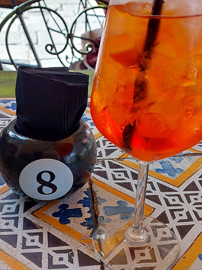 Aperol sprits, A to' Casa, Palermo, Sicily