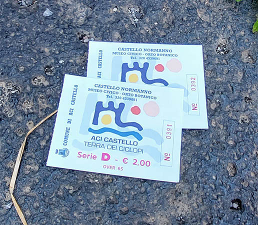 tickets to Castello Normanno, Aci Castello, Sicily