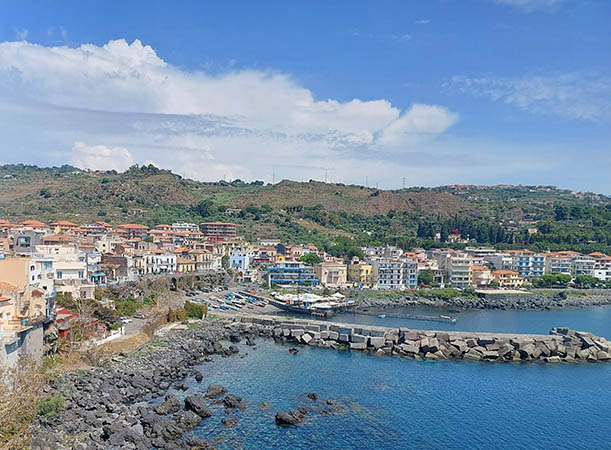 Another view of the town of Aci Castello from Castello Normano, Aci Castello, Sicily