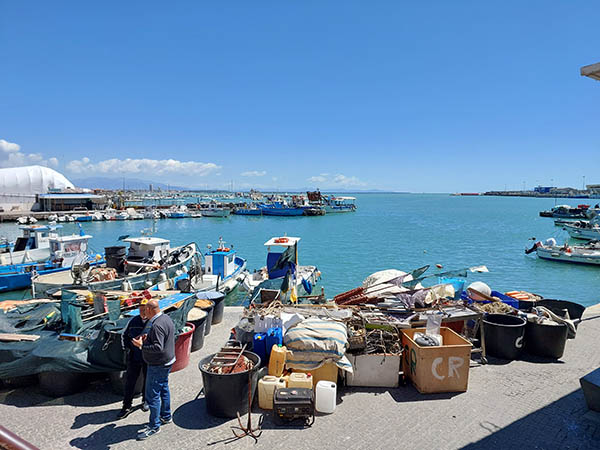 Small craft harbor in Anzio, Italy