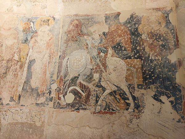 Frescos at the Tempio San Givanno, Brindisi, Italy