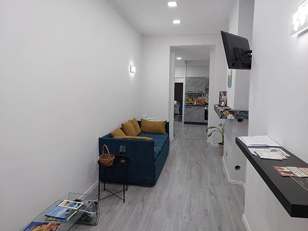 looking from Living room to kitchen, Apartment in Catania, Sicily