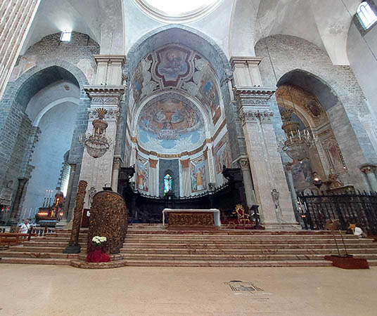 View of the center altar, St. Agatha Cathedral, Catania, Sicily