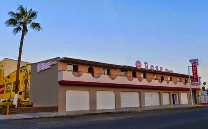 The front of Hotel Rose Capitol O,  Ensenada, Baja California, Mexico