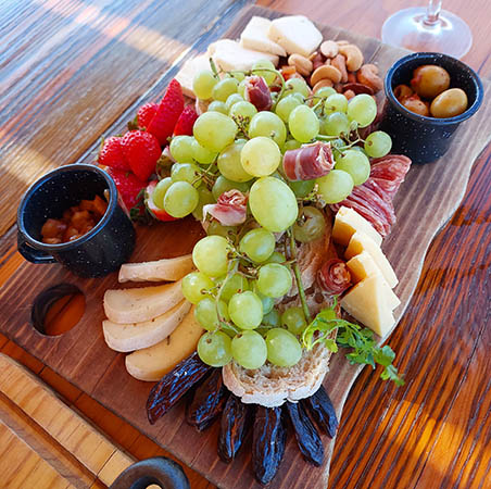 Cold cuts and cheese plate i-petra Oeno Wine Lodge  Ensenada, Baja California, Mexico