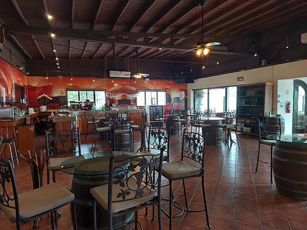 Inside tasting room at Cava L.A. Cetto, Ensenada, Baja California, Mexico