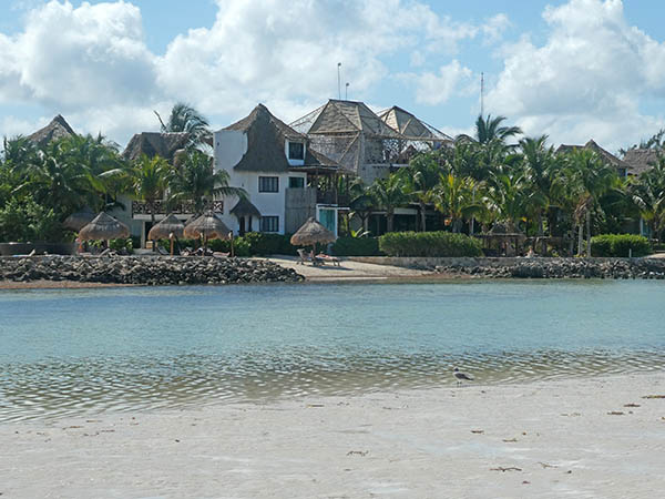 Beach hotel, Moquito Coast, Holbox, Yucatan, Mexico