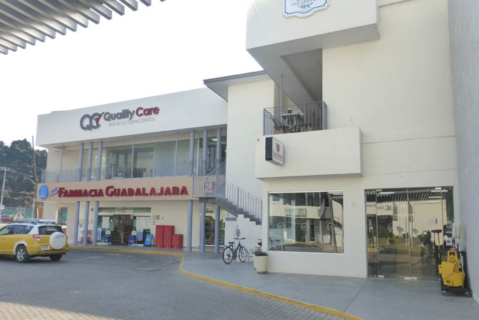 Quality Care and Guadalajara Pharmacy in compound of Hospital San Antonio, Lake Chapala, Mexico