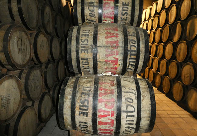 Barrels aging Tapatio Tequila, La Altena Distillery, Arandas, Jalicso, Mexico