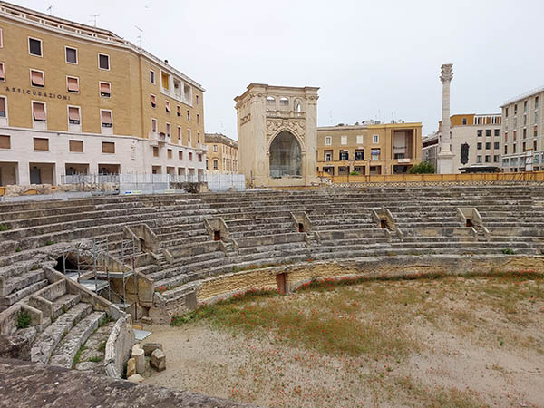 The Roman Amphitheater of Lecce, Italy