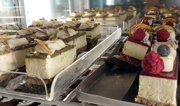 variety of pastries at bakery in Lecce, Italy