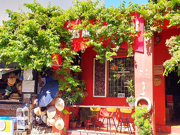 Brightly painted shop in DaNang, Vietnam