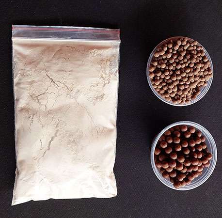 Panax notoginseng powder and lingzhi mushrooms on the left