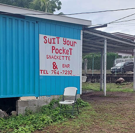Food shack on Nevis, West Indies