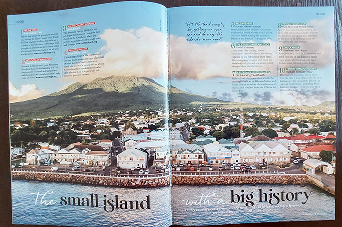 Magazine photo of Charlestown, Nevis, West Indies
