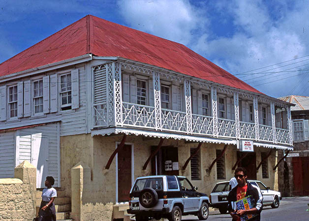 Downtown Charlestown, Nevis, 1991