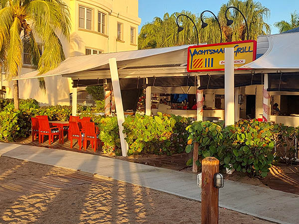 Yachtsman Grill at Hamilton Beach Villas and Spa, Nevis, West Indie