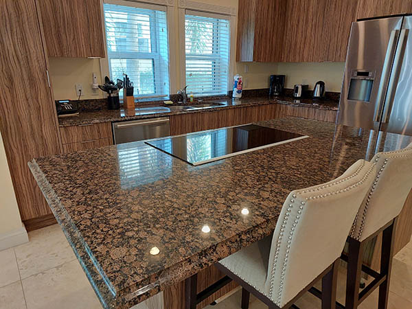 Kitchen area in a unit at Hamilton Villas on Nevis, West Indies