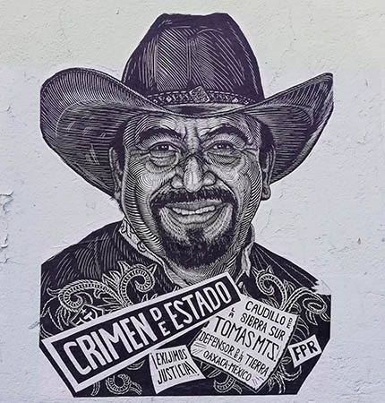 Street art Oaxaca, Mexico, Emiliano Zapata