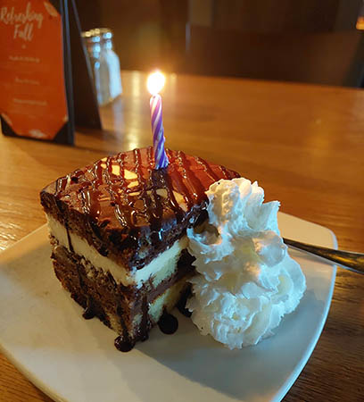 Layered White and Chocolate Mouse Cake