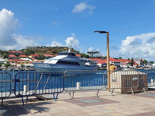 Ferry in Port Gustavia, St. Barth