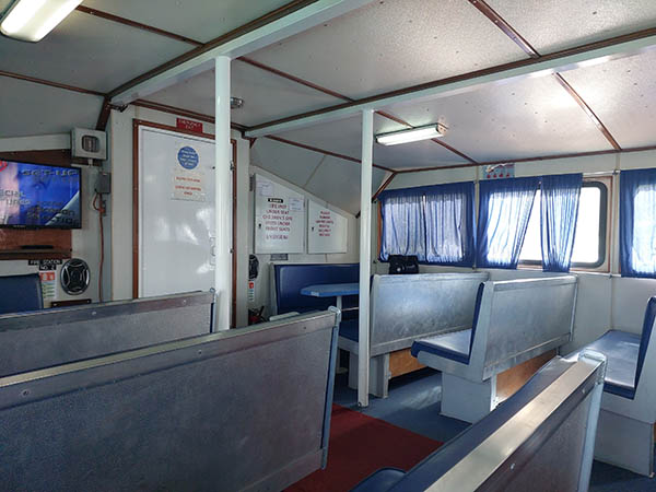Inside Great Bay express Ferry from Sint Maarten
