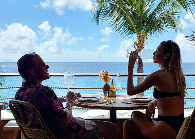 The Beautiful People at Shellona Restaurant, St. Barth