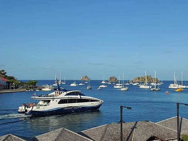 Boats and yachts in Gustavia Harbor, St. Barth