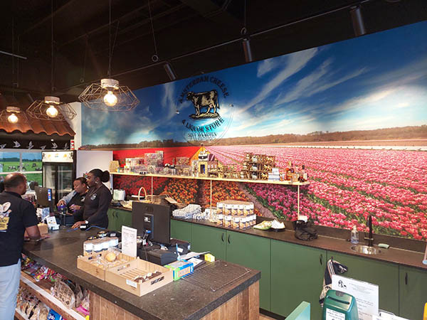 employees and customers at Amsterdam Cheese and Liquor store, Philipsburg, Sint Maarten