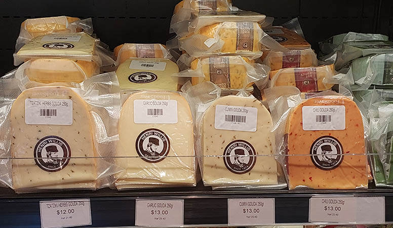 packages of herbed Gouda, Amsterdam Cheese and Liquor Store, Philipsburg, Sint Maarten
