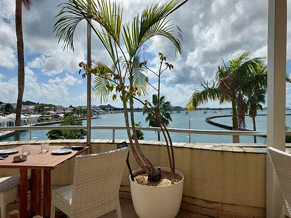 The view from the rooftop of La Terrasse, St. Martin