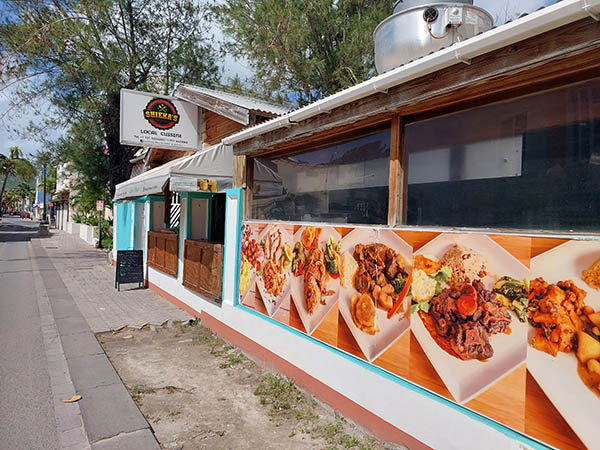 View of Sheika's from Backstreet Sheika's Bistro, St Maarten