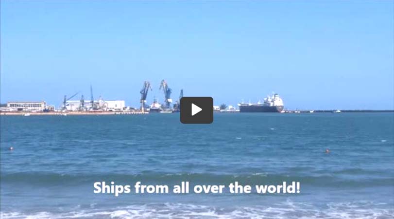 International trading port of Veracruz, Mexico