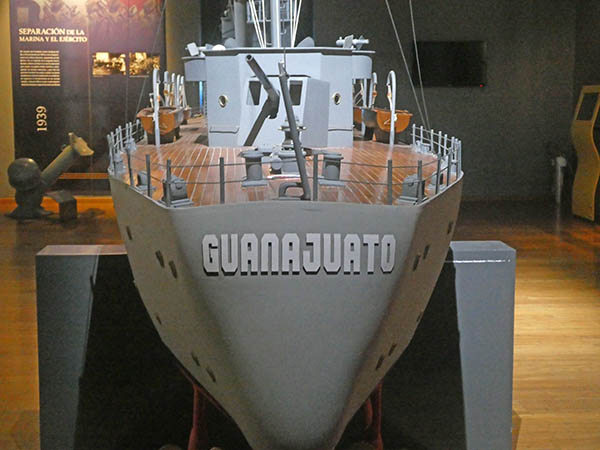 Guanajuato war ship replica, Naval Museum, Veracruz, Mexico