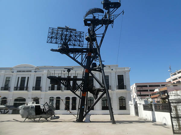 mast belonging to the Ship destrict of Netzahualcoyotl, Naval Museum, Veracruz, Mexico