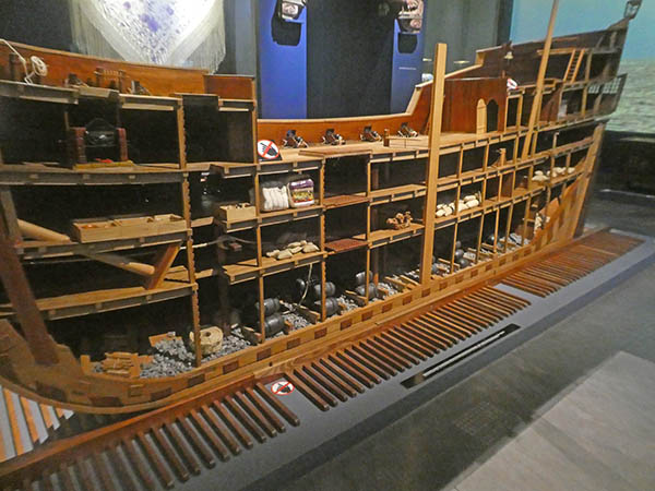 Replica of a frigate warship, Naval Museum, Veracruz, Mexico