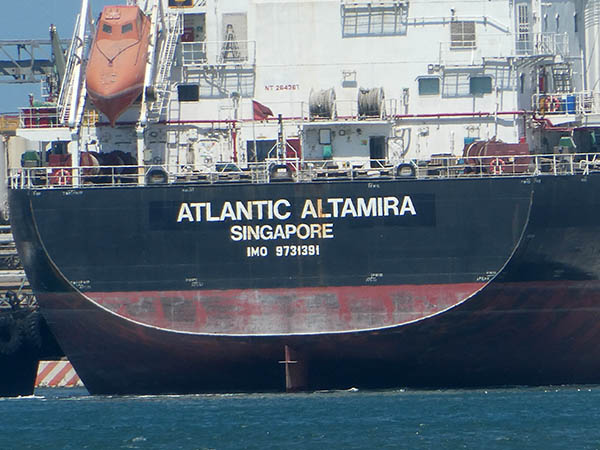 Atlantic Altamira ship in Veracruz Port, Mexico