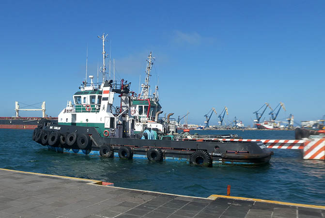 Tug boats in Veracruz Harbor, Mexico