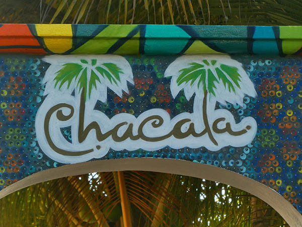 Newly painted archway at mini Chacala Plaza