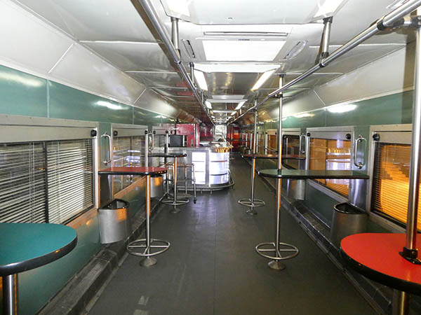 Clean dining car, El  Chepe Train