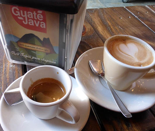 A Cubano and a cappuccino