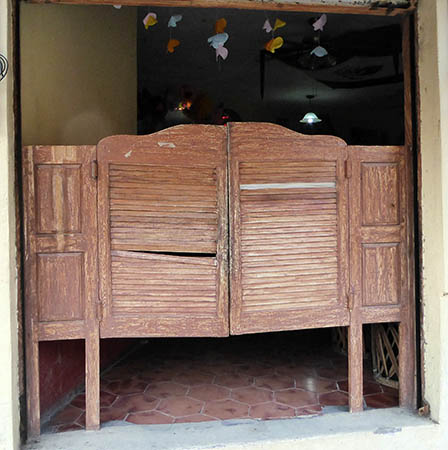 El Gavilan with the wooden slats where kids would look inside