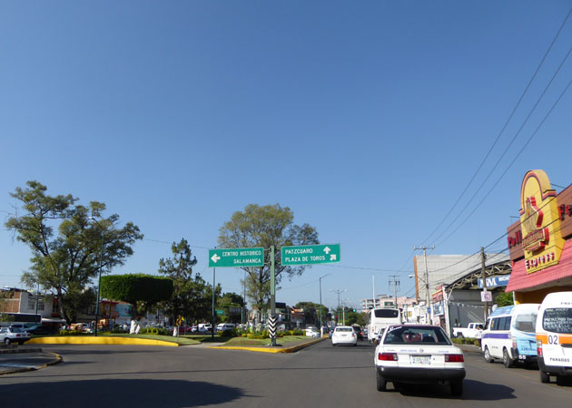 Taking the road into Patzcuaro