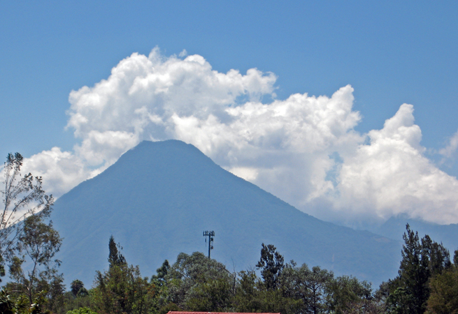 Volcano Auga in Antigua, Guatemala