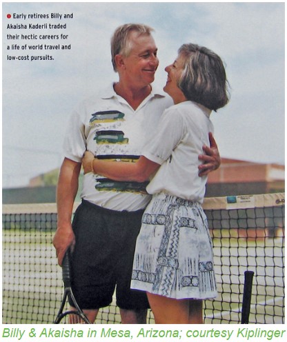 Billy and Akaisha in Mesa, Arizona, courtesy of Kiplinger