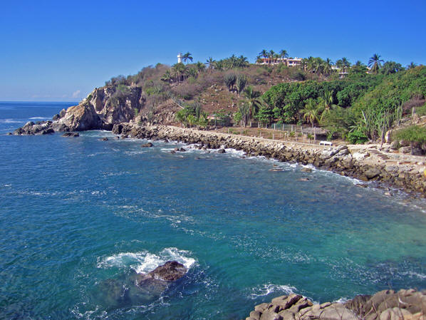Beautiful Coastal Path, Puerto Escondido, Mexico